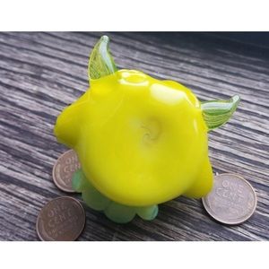 Jewelry - Avocado Monster / Thick Glass Pendant / UV Horns Jewelry - Avocado Monster / Thick Glass Pendant / UV Horns